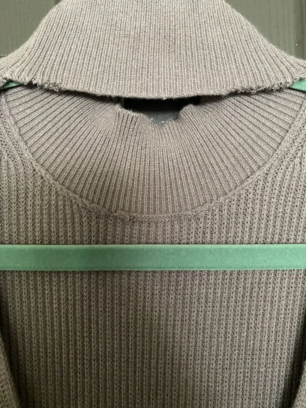 Wilfred Aritzia Knit Midi Dress Brown Sleeveless Mock Neck Small - Picture 3 of 6